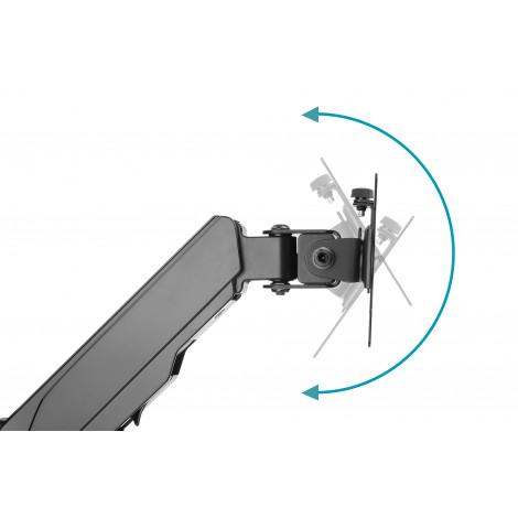 Digitus Wall mount | DA-90396 | Adjustable Height, Rotate, Tilt | 17-32 " | Maximum weight (capacity) 8 kg | Black