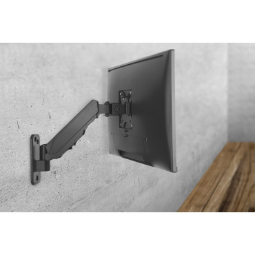 Digitus Wall mount | DA-90396 | Adjustable Height, Rotate, Tilt | 17-32 " | Maximum weight (capacity) 8 kg | Black