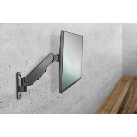 Digitus Wall mount | DA-90396 | Adjustable Height, Rotate, Tilt | 17-32 " | Maximum weight (capacity) 8 kg | Black