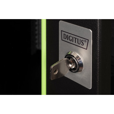 Digitus Wall Mounting Cabinet Unique Series | DN-19 16U-6/6-SW | Black | 82 x 60 x 60 cm