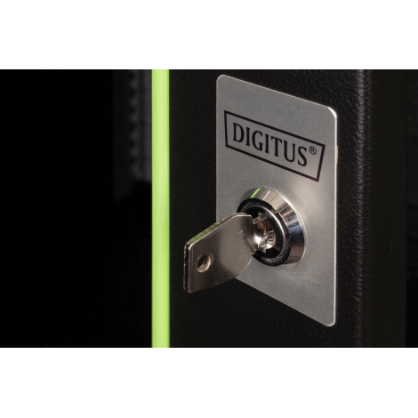 Digitus Wall Mounting Cabinet Unique Series | DN-19 16U-6/6-SW | Black | 82 x 60 x 60 cm