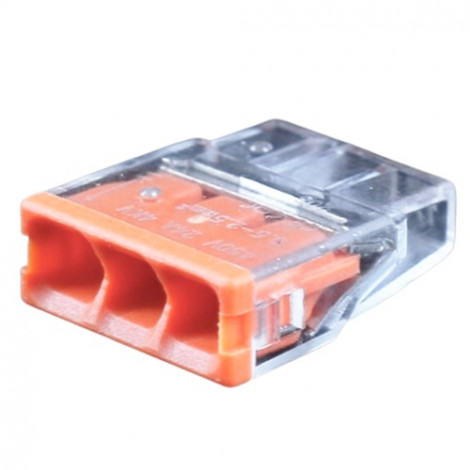 Universali laidų jungtis, 3x 0.5-2.5mm , 24A, 450V, 100vnt.