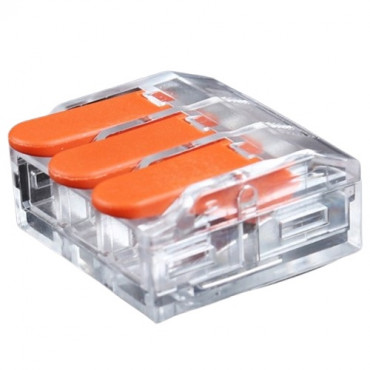 Universali užspaudžiama laidų jungtis, 3x 0.5-6.0mm , 41A, 450V, 20vnt.