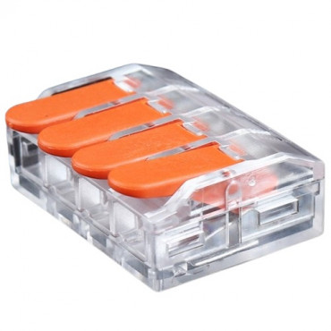 Universali užspaudžiama laidų jungtis, 4x 0.5-6.0mm , 41A, 450V, 20vnt.