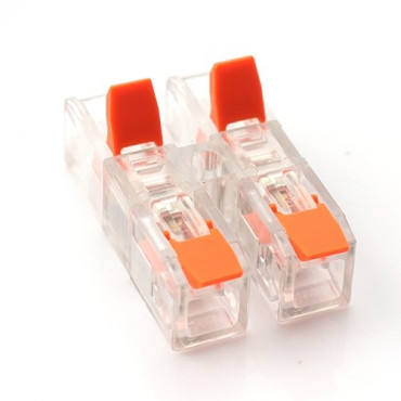 Universali užspaudžiama laidų jungtis, tiesi 2-2, 0.2-4.0mm , 32A, 450V, 20vnt.