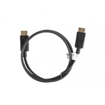 Lanberg DisplayPort Cable 19 Pin V1.2 4K, 1M | CA-DPDP-10CC-0010-BK | DisplayPort to DisplayPort