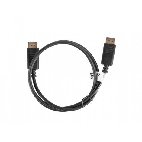Lanberg DisplayPort Cable 19 Pin V1.2 4K, 1M | CA-DPDP-10CC-0010-BK | DisplayPort to DisplayPort