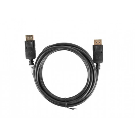Lanberg DisplayPort Cable 19 Pin V1.2 4K, 3 m | CA-DPDP-10CC-0030-BK | DisplayPort to DisplayPort