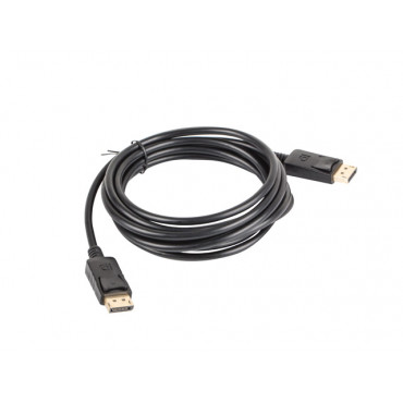 Lanberg DisplayPort Cable 19 Pin V1.2 4K, 3 m | CA-DPDP-10CC-0030-BK | DisplayPort to DisplayPort