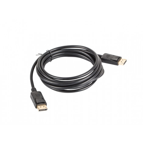 Lanberg DisplayPort Cable 19 Pin V1.2 4K, 3 m | CA-DPDP-10CC-0030-BK | DisplayPort to DisplayPort