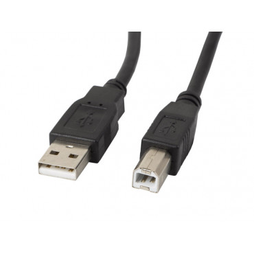 Lanberg USB Type-A to USB Type-B 2.0 Cable, 1.8 m | CA-USBA-11CC-0018-BK | USB Type-A to USB Type-B