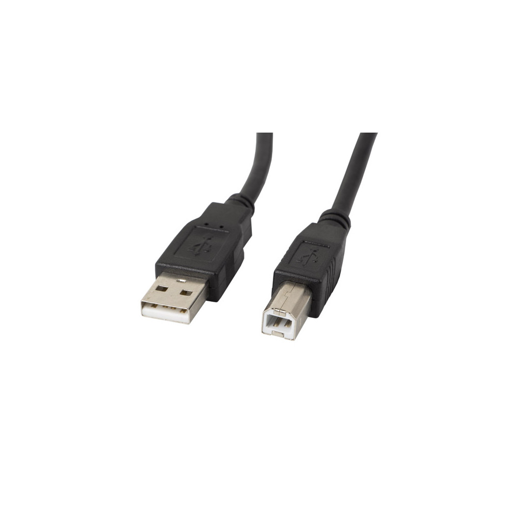 Lanberg USB Type-A to USB Type-B 2.0 Cable, 1.8 m | CA-USBA-11CC-0018-BK | USB Type-A to USB Type-B