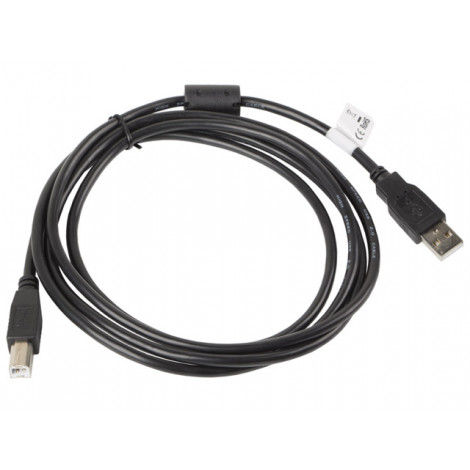 Lanberg USB Type-A to USB Type-B 2.0 Cable, 1.8 m | CA-USBA-11CC-0018-BK | USB Type-A to USB Type-B