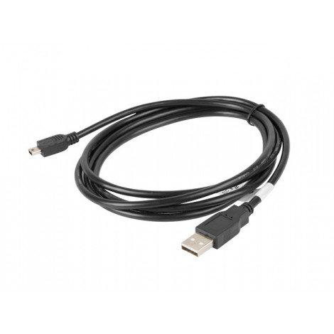 Lanberg Mini USB to USB Type-A 2.0 Cable, 1.8 m | CA-USBK-10CC-0018-BK | Mini USB to USB Type-A