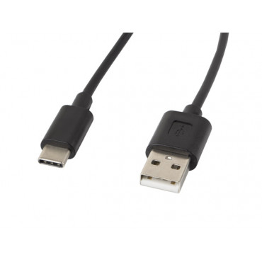 Lanberg USB Type-A to USB Type-C 2.0 Cable, 1.8 m | CA-USBO-10CC-0018-BK | USB Type-A to USB Type-C
