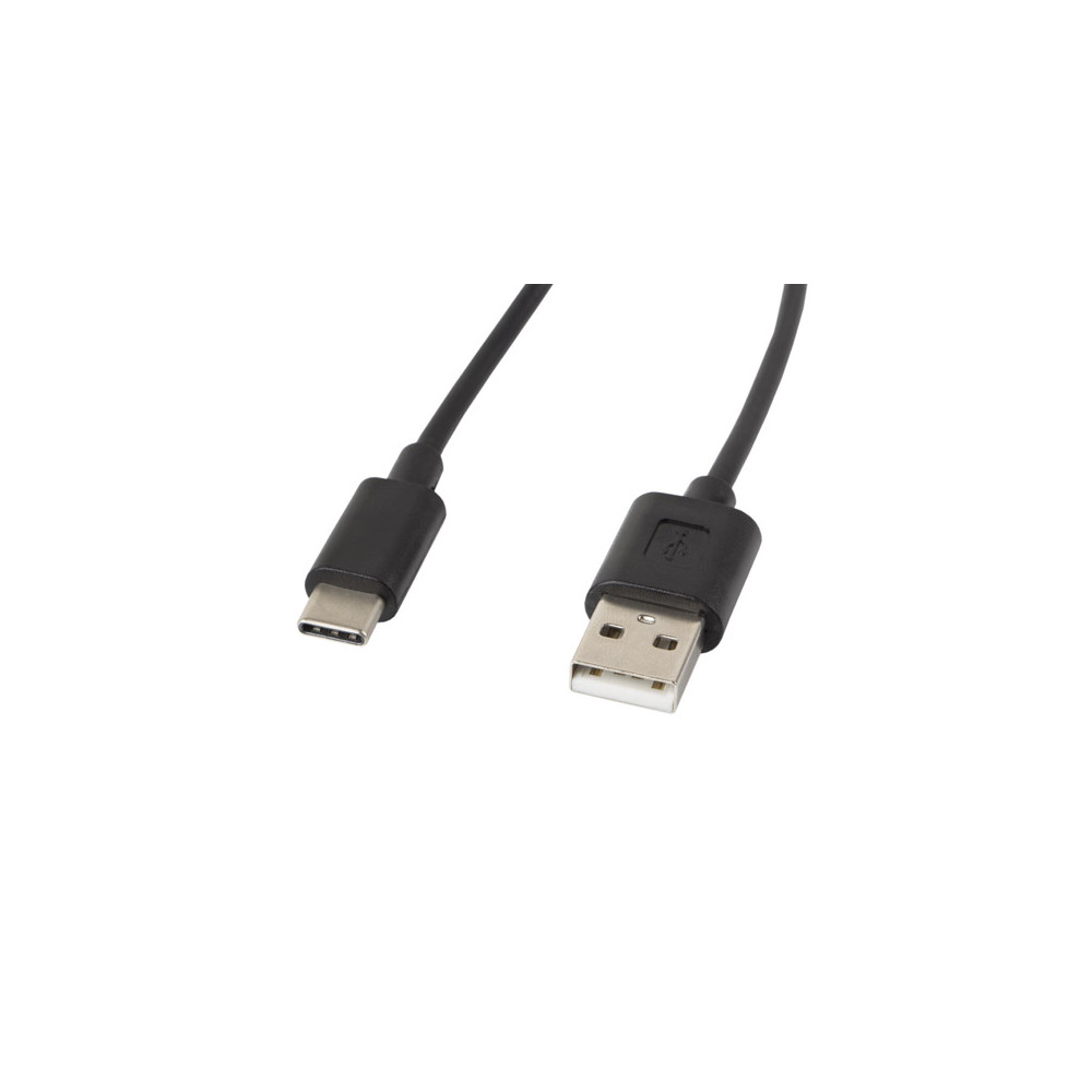 Lanberg USB Type-A to USB Type-C 2.0 Cable, 1.8 m | CA-USBO-10CC-0018-BK | USB Type-A to USB Type-C