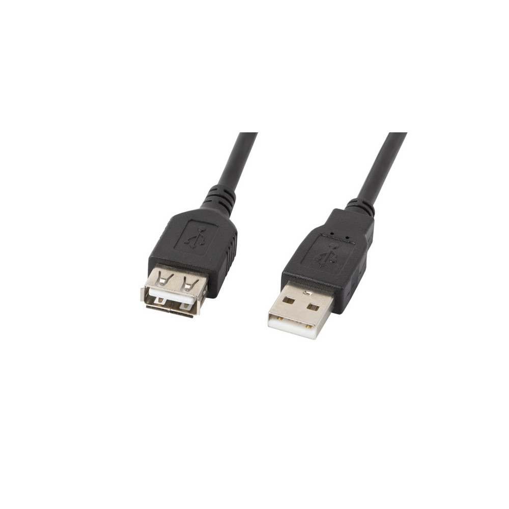 Lanberg Lanberg USB-A 2.0 Cable, 5 m | CA-USBE-10CC-0050-BK | USB Type-A to USB Type-A