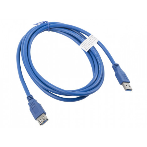 Lanberg Lanberg USB-A 3.0 Cable, 1.8 m | CA-US3E-10CC-0018-B | USB Type-A to USB Type-A