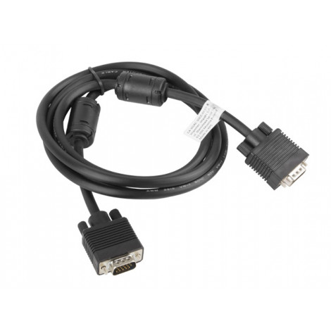 Lanberg VGA Cable, Dual-Shielded Ferrite Core | CA-VGAC-10CC-0018-B | VGA to VGA | 1.8 m