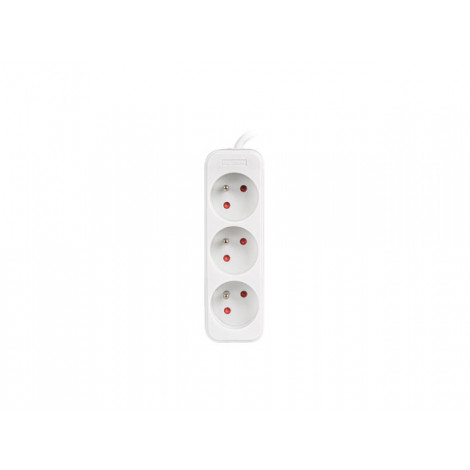Lanberg Cable Power Strip, 3X French Outlets Quality-Grade Copper, 1.5 m | PS0-03E-0150-W
