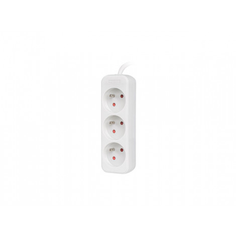 Lanberg Cable Power Strip, 3X French Outlets Quality-Grade Copper, 1.5 m | PS0-03E-0150-W