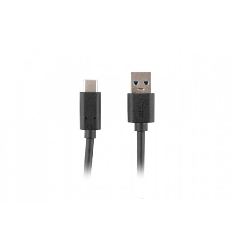 Lanberg USB Type-C to USB Type-A 3.1 Cable, 1.8 m | CA-USBO-31CU-0018-BK | USB Type-C to USB Type-A