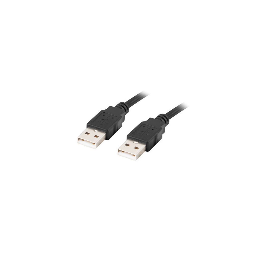 Lanberg Cable USB-A 2.0 | CA-USBA-20CU-0018-BK | USB Type-A to USB Type-A