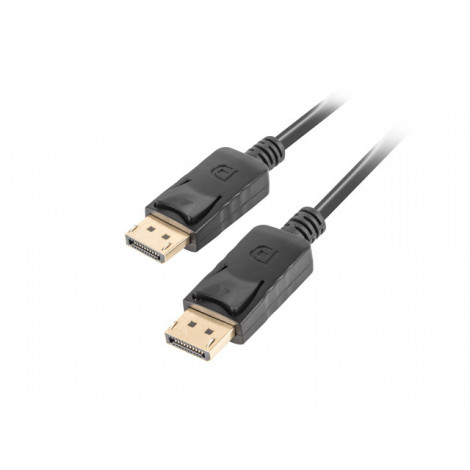 Lanberg DisplayPort Cable 19 Pin V1.2 4K | CA-DPDP-10CC-0005-BK | DisplayPort to DisplayPort