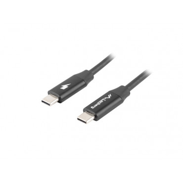 Lanberg USB-C 2.0 Cable, Quick Charge 4.0 | CA-CMCM-40CU-0018-BK | USB Type-C to USB Type-C | 1.8 m