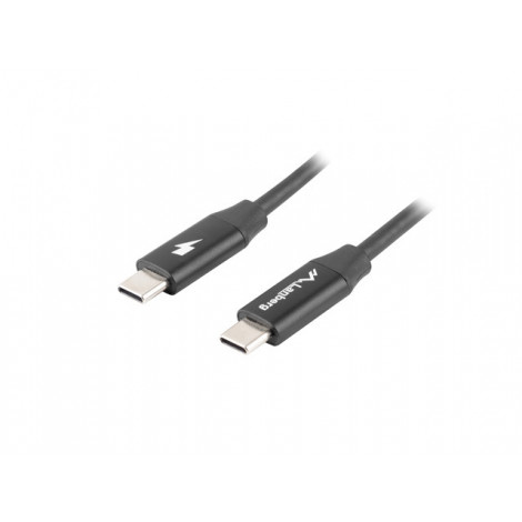 Lanberg USB-C 2.0 Cable, Quick Charge 4.0 | CA-CMCM-40CU-0018-BK | USB Type-C to USB Type-C | 1.8 m