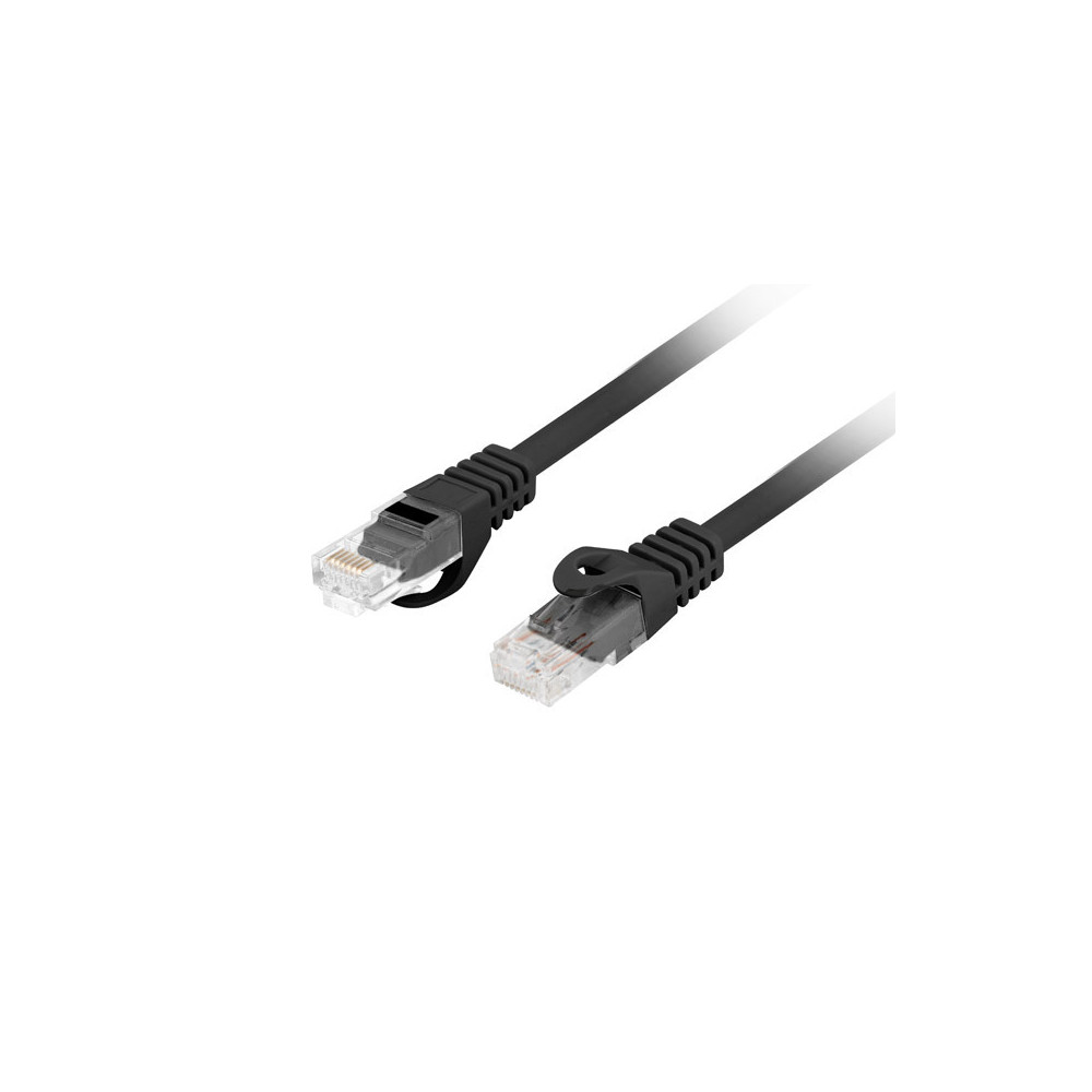 Lanberg Patchcord Cat.6 UTP LSZH CU | PCU6-10CU-0050-BK | 0.5 m