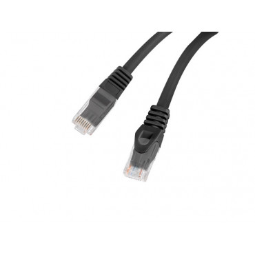 Lanberg Patchcord Cat.6 UTP LSZH CU | PCU6-10CU-0050-BK | 0.5 m