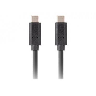 Lanberg USB-C 3.1 Gen 2 Cable, 10GB/s PD100W, 1 m | CA-CMCM-32CU-0010-BK | USB Type-C to USB Type-C