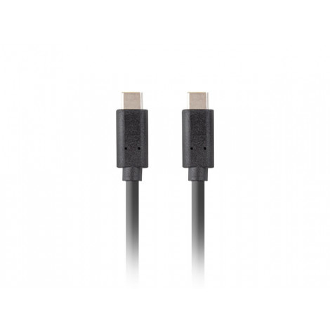 Lanberg USB-C 3.1 Gen 2 Cable, 10GB/s PD100W, 1.8 m | CA-CMCM-32CU-0018-BK | USB Type-C to USB Type-C