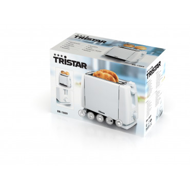 Toaster | Tristar | BR-1009 | Number of slots 2 | 750 W | White