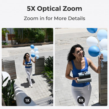 Reolink | 4K PoE IK10 Camera with 5X Optical Zoom | P437 | Dome | 8 MP | 2.7-13.5mm | IP67 | H.265 | Micro SD, Max. 256 GB