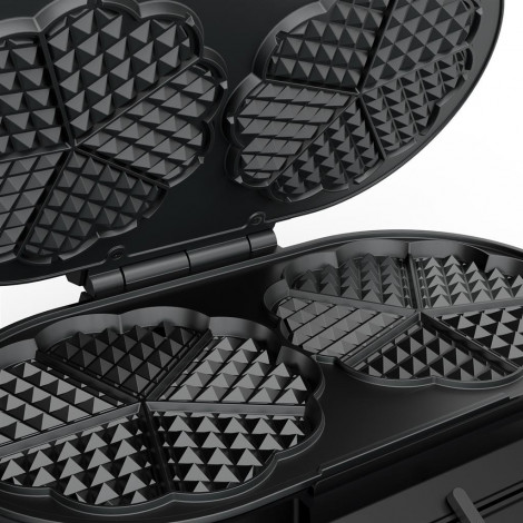 Princess Waffle Maker | 132384 | 1200 W | Number of pastry 10 | Heart shaped | Black