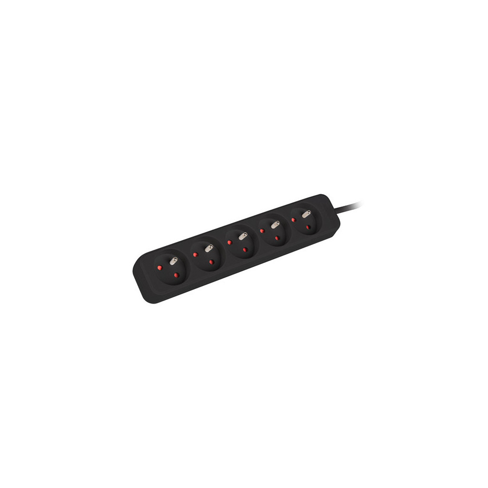 Lanberg Cable Power Strip, 5X French Outlets Quality-Grade Copper, 3 m | PS0-05E-0300-BK