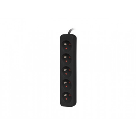 Lanberg Cable Power Strip, 5X French Outlets Quality-Grade Copper, 3 m | PS0-05E-0300-BK