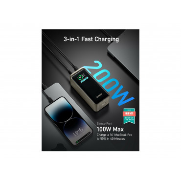 Anker Soundcore Power Bank, 200 W | Prime | 20000 mAh | Black