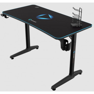 Onex | Gaming Desk w/Cup holder, headset hook, Gamepad holder, Full coverage mouse pad | GD1200H | Black