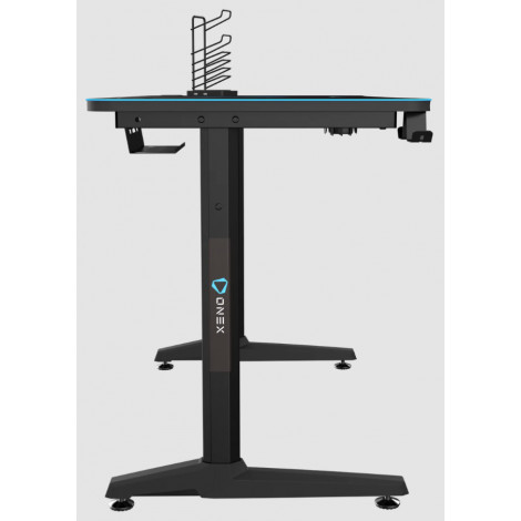 Onex | Gaming Desk w/Cup holder, headset hook, Gamepad holder, Full coverage mouse pad | GD1200H | Black