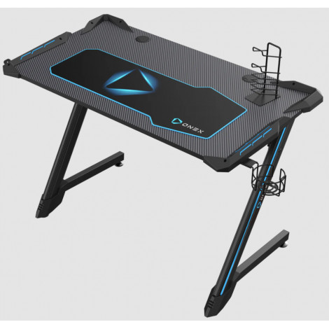 Onex | RGB Gaming Desk w/Cup holder, headset hook, Gamepad holder, 114cm(w) | GD1200Z | Black