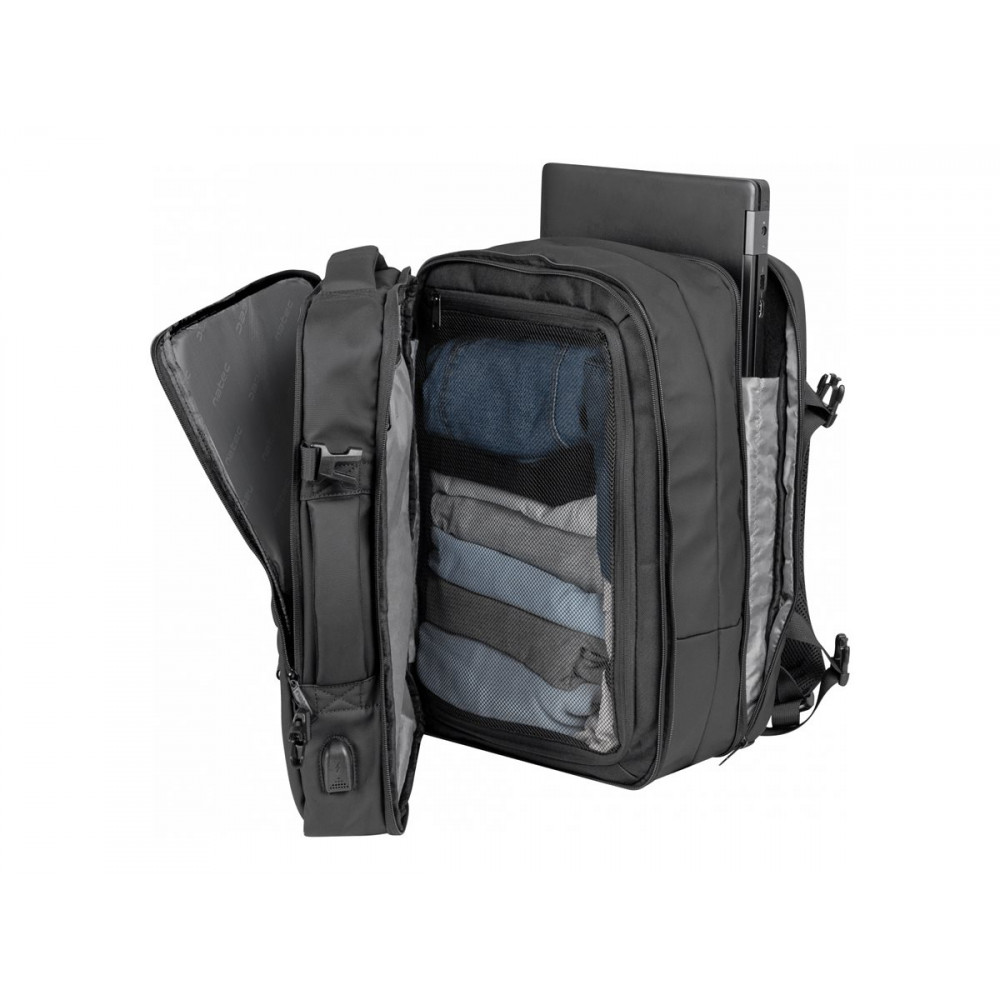 Natec Laptop Backpack Camel Pro 17.3, Black