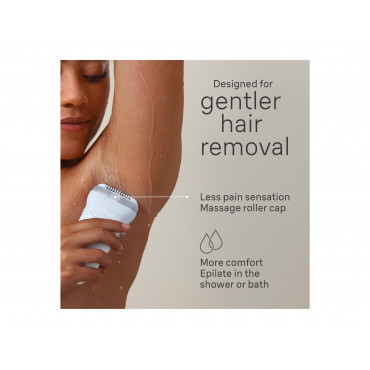 Braun Epilator | SE7-041 Silk épil 7 | Number of power levels 2 | Wet & Dry | White/Silver