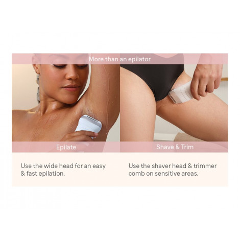 Braun Epilator | SE7-041 Silk épil 7 | Number of power levels 2 | Wet & Dry | White/Silver