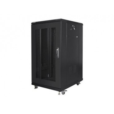 Lanberg | Rack cabinet 19" free-standing 22U/600x800 (flat pack) with mesh door | FF01-6822-23B | Black