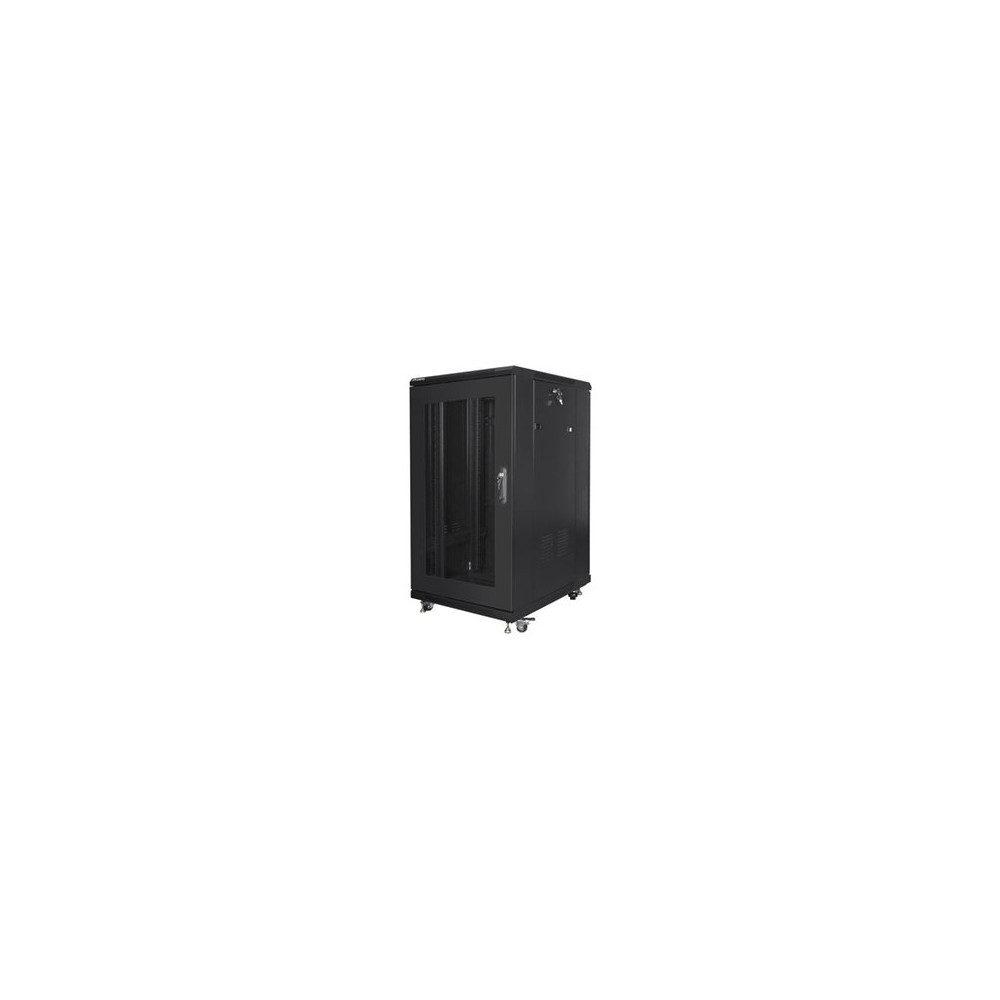 Lanberg | Rack cabinet 19" free-standing 22U/600x800 (flat pack) with mesh door | FF01-6822-23B | Black