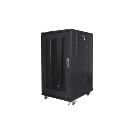 Lanberg | Rack cabinet 19" free-standing 22U/600x800 (flat pack) with mesh door | FF01-6822-23B | Black