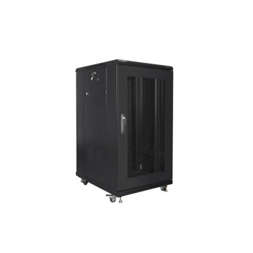 Lanberg | Rack cabinet 19" free-standing 22U/600x800 (flat pack) with mesh door | FF01-6822-23B | Black